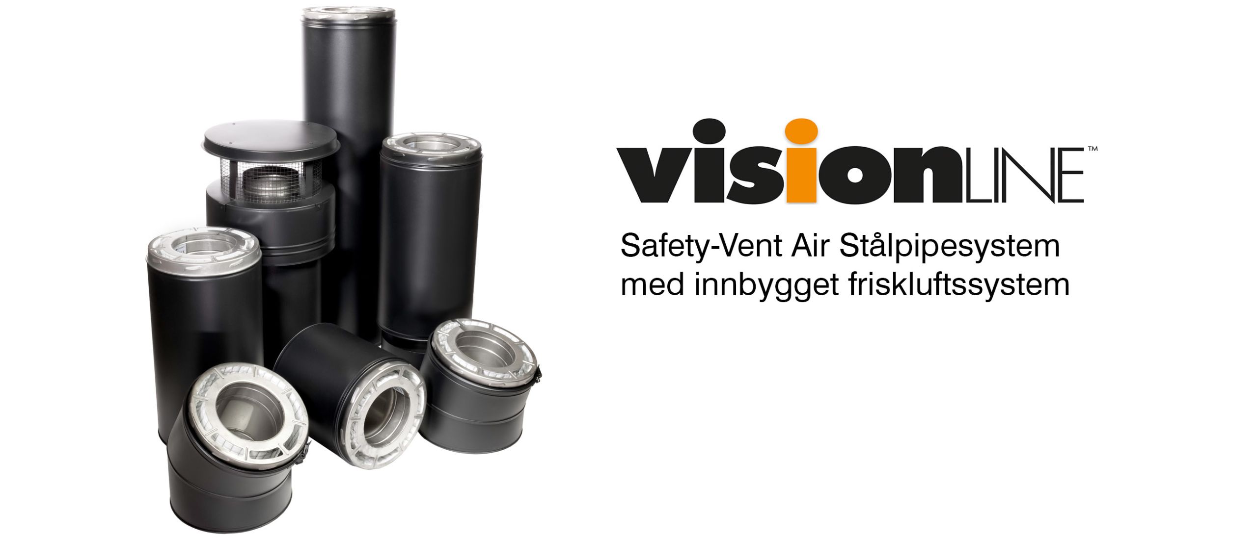 VisionLine Safety-Vent Air stålpipe med friskluft