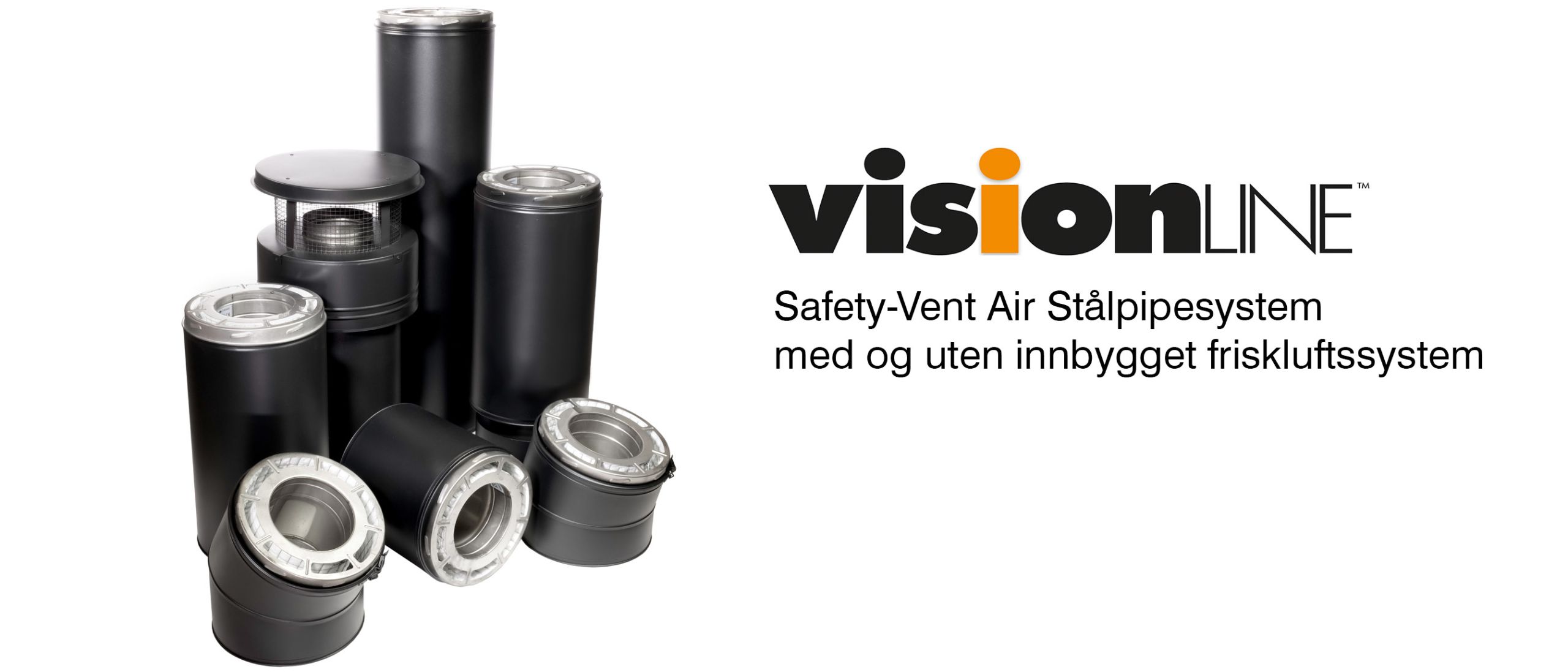 VisionLine Safety-Vent | Helisolert stålpipe